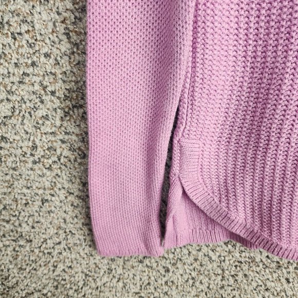 J Jill‎ Sweater Womens XS Purple Knit Crew Neck Pullover Oversized Casual Ladies - Picture 3 of 7